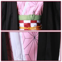 Nezuko Kamado Costume Halloween Cosplay Dress Outfit Full Set For Kids And Adult -Children Toys Sale Nezuko Kamado Costume 2