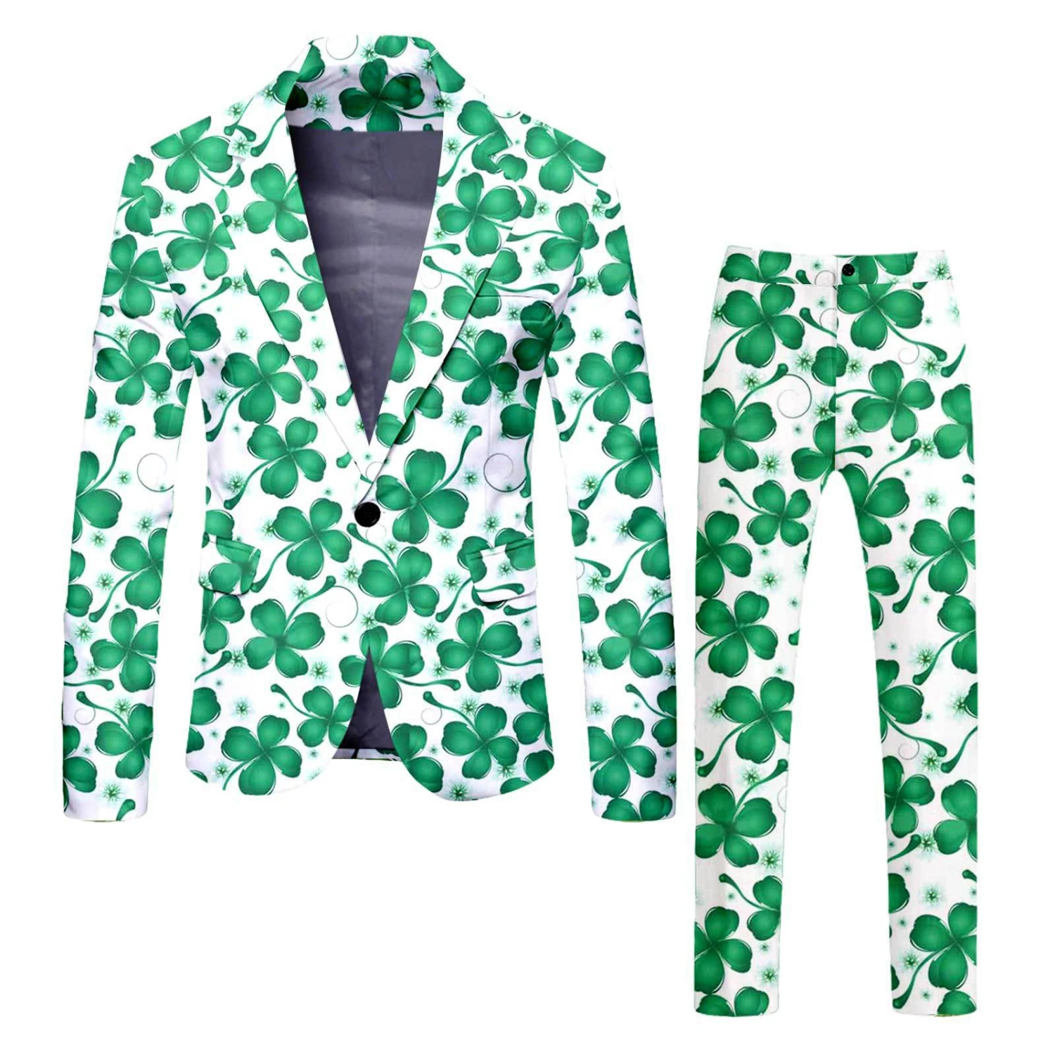 Mens Leprechaun Costume Saint Patricks Day Outift Tops And Pants 2pcs Suit For Carnival 9 Mens Leprechaun Costume Saint Patricks Day Outift Tops And Pants 2pcs Suit For Carnival - Image 9