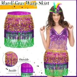 Ladies Mardi Gras Outfits Sequin Tassel Tops Skirt And Headband For Carnival -Children Toys Sale O1CN01mRPiVi208kEbR81ro 2200563286805 0 cib
