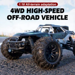 2023 New 1/16 RC Car Off Road High Speed Brushed Remote Control Car With LED Heading 24 2023 New 1/16 RC Car Off Road High Speed Brushed Remote Control Car With LED Heading -Children Toys Sale Off Road RC Car High Speed Truck 10