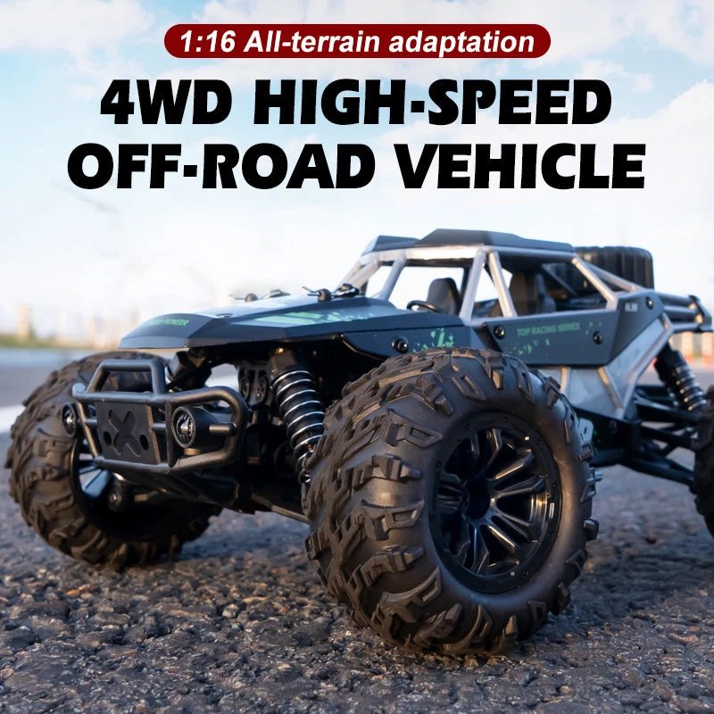 2023 New 1/16 RC Car Off Road High Speed Brushed Remote Control Car With LED Heading 12 2023 New 1/16 RC Car Off Road High Speed Brushed Remote Control Car With LED Heading - Image 12