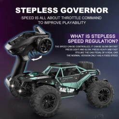 2023 New 1/16 RC Car Off Road High Speed Brushed Remote Control Car With LED Heading 18 2023 New 1/16 RC Car Off Road High Speed Brushed Remote Control Car With LED Heading -Children Toys Sale Off Road RC Car High Speed Truck 4