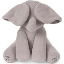 Baby Animated Singing Elephant Flappy Plush Toy Elephant With Flapping Ears -Children Toys Sale Peek A Boo Elephant Plush Toys 2