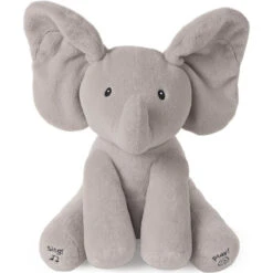Baby Animated Singing Elephant Flappy Plush Toy Elephant With Flapping Ears -Children Toys Sale Peek A Boo Elephant Plush Toys 3