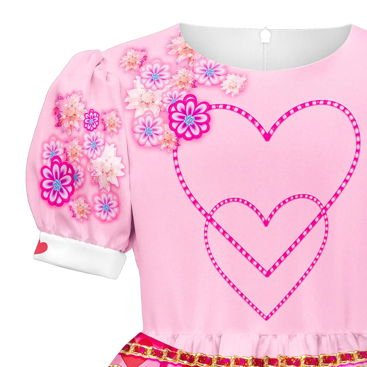 Queen Of Hearts Costume Girls Adults Princess Bridget Pink Dress And Wig For Halloween Carnival 9 Queen Of Hearts Costume Girls Adults Princess Bridget Pink Dress And Wig For Halloween Carnival - Image 9