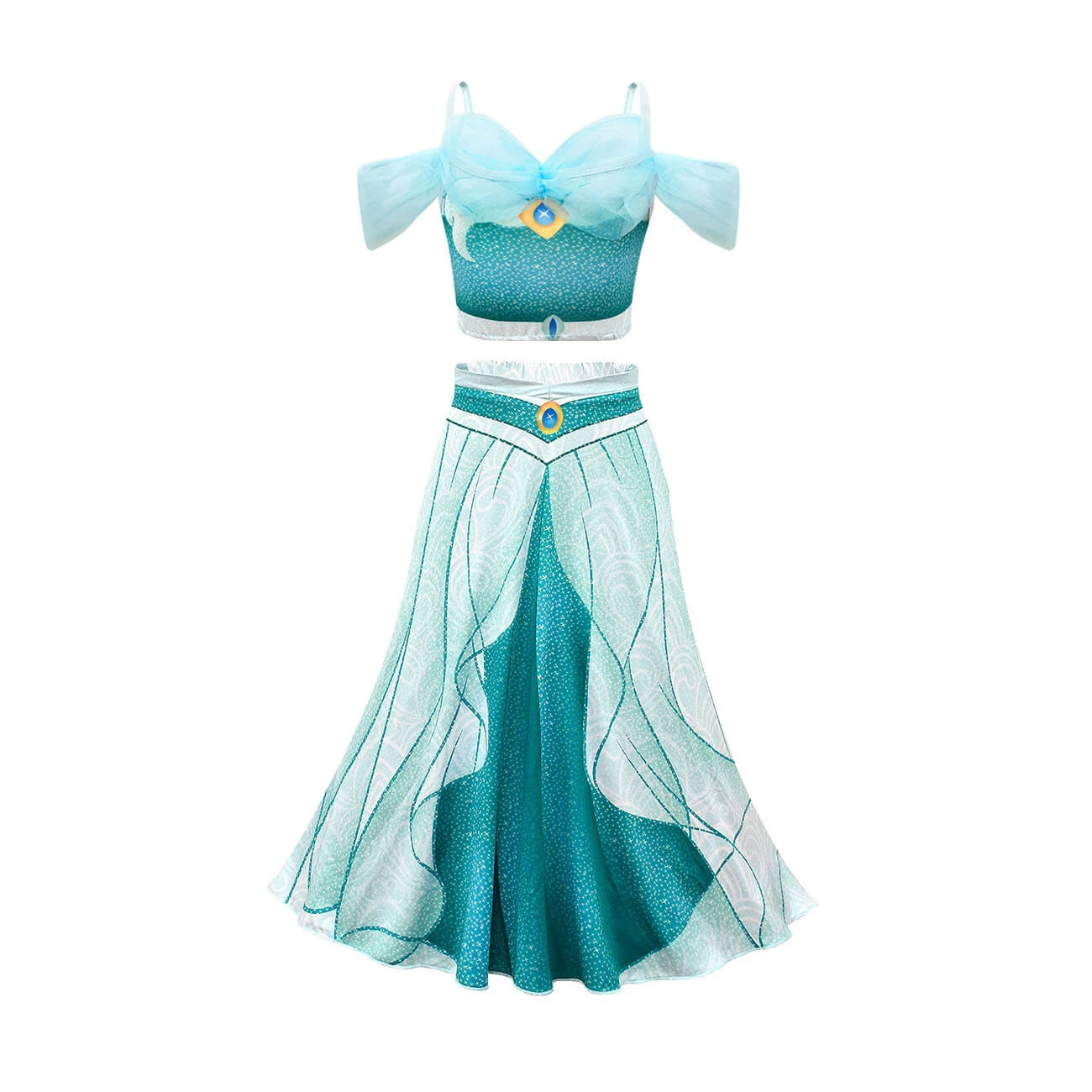 Princess Jasmine Dress Arabian Sequined Cosplay Costumes Kids Party Role Play Dress Up Outfit 1 Princess Jasmine Dress Arabian Sequined Cosplay Costumes Kids Party Role Play Dress Up Outfit