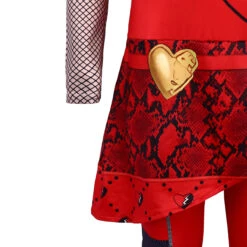 Girls Princess Red Costume The Rise Of Red Jumpsuit And Wig For Cosplay 14 Girls Princess Red Costume The Rise Of Red Jumpsuit And Wig For Cosplay -Children Toys Sale Princess Red Costume Descendants The Rise of Red Halloween Cosplay Outfit 5