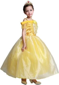 Girls Sleeveless Ball Gown Dress Beast Princess Costume Halloween Cosplay -Children Toys Sale PrincessCostumes 6
