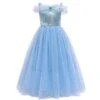 Girls Princess Dress Prom Costume Tulle Suit Fancy Sleeveless Off Shoulder Outfits