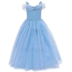 Girls Princess Dress Prom Costume Tulle Suit Fancy Sleeveless Off Shoulder Outfits -Children Toys Sale PrincessDress 4