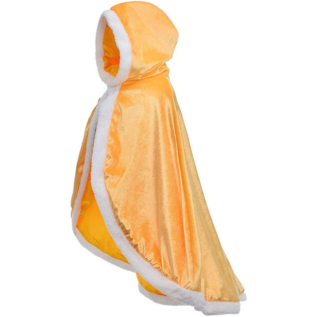Fur Elsa Anna Princess Hooded Cape Cloaks Costume For Girls Dress Up 8 Fur Elsa Anna Princess Hooded Cape Cloaks Costume For Girls Dress Up - Image 8