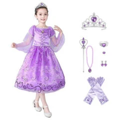 Girl Sofia Princess Dress Up Cosplay Costume Halloween Christmas Suit -Children Toys Sale Princessdress 8
