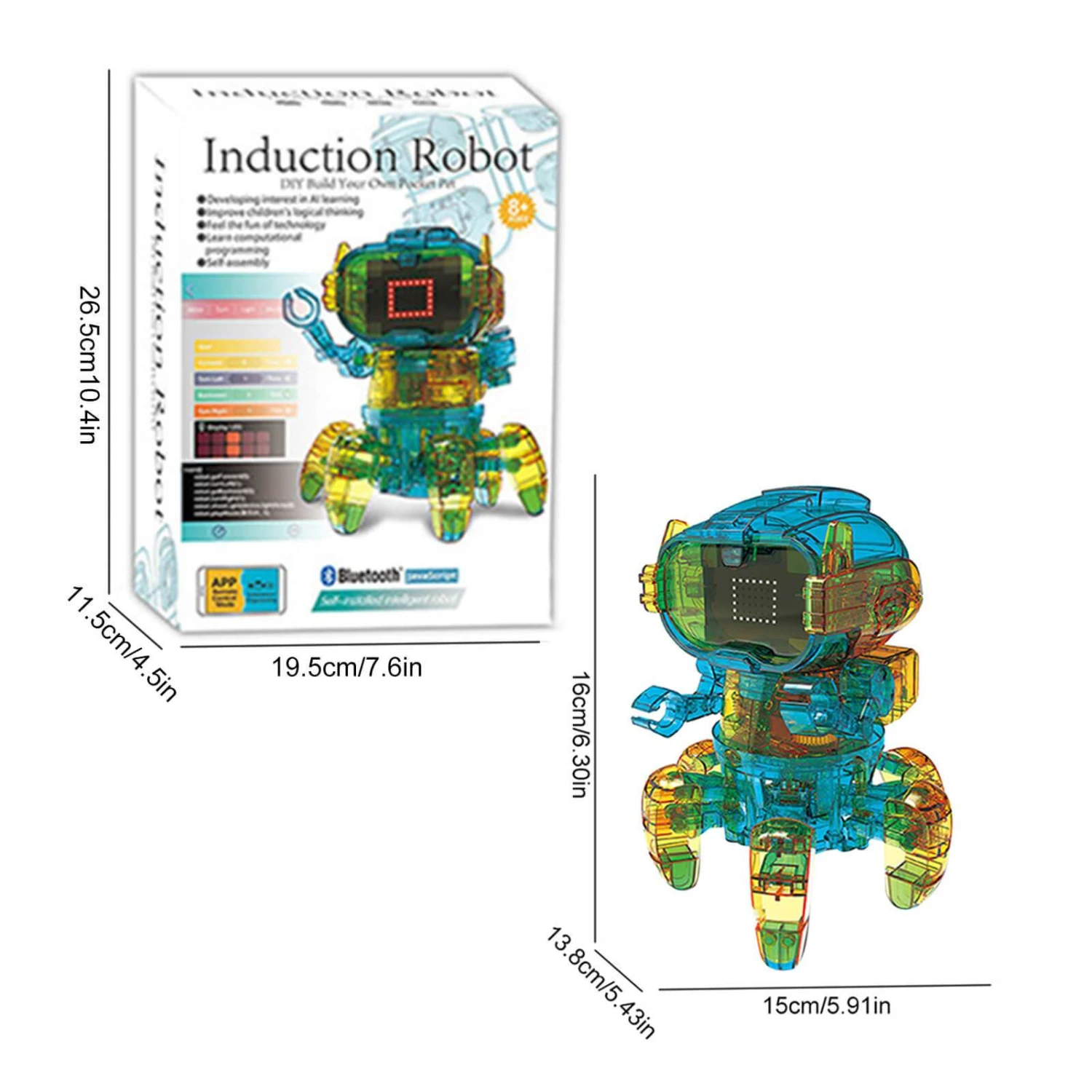 DIY Remote Control Intelligent Robot Programable Bluetoot Educational Induction Robotic 10 DIY Remote Control Intelligent Robot Programable Bluetoot Educational Induction Robotic - Image 10