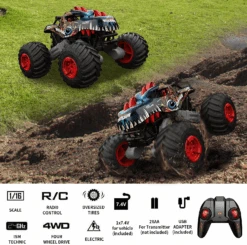 RC Dinosaur Cars 1:16 Remote Control Monster Truck Off-road 4WD Climbing Car For Kids Birthday Christmas Gift 13 RC Dinosaur Cars 1:16 Remote Control Monster Truck Off-road 4WD Climbing Car For Kids Birthday Christmas Gift -Children Toys Sale RC CAR remote control dinosaur truck 5