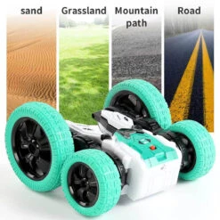 4WD RC Car Spin Stunt Car 360 Degree Rotating Remote Control Car Double Sided Flips Vehicles -Children Toys Sale RC Drift Stunt Car 12