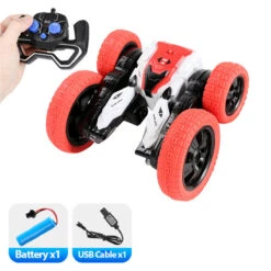 4WD RC Car Spin Stunt Car 360 Degree Rotating Remote Control Car Double Sided Flips Vehicles -Children Toys Sale RC Drift Stunt Car 5