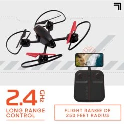 RC Drone With Streaming Camera 10" Mach X Auto-Orientation Camera Drone Remote Control Quadcopter -Children Toys Sale RC Drone with Streaming Camera 1