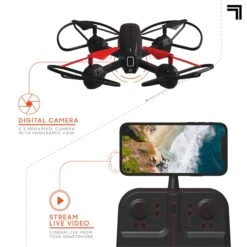 RC Drone With Streaming Camera 10" Mach X Auto-Orientation Camera Drone Remote Control Quadcopter -Children Toys Sale RC Drone with Streaming Camera 3