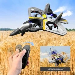 Kids RC Airplane Drone 2.4G Remote Control Aircraft With Gravity Sensing Stunt Spin Jet 17 Kids RC Airplane Drone 2.4G Remote Control Aircraft With Gravity Sensing Stunt Spin Jet -Children Toys Sale RC Plane 1