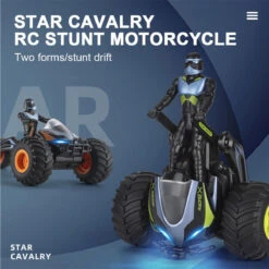 2.4GHz RC Motorcycle 2in1 RC Stunt Car Remote Control 360 Degree Rotation Drift Motorcycle -Children Toys Sale RC Stunt Motorcycle 4