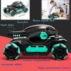 Kids Water Bomb Tank RC Gesture Sensor Tank Car Multiplayer Battle Remote Control Toys -Children Toys Sale RC TANK Water Bomb Car 3
