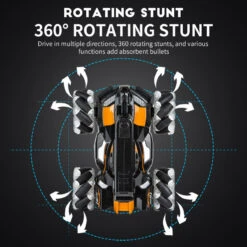 RC Water Bomb Car 360 Rotate Remote Control Stunt Tank Car With Light And Music -Children Toys Sale RC Water Bomb Car 1