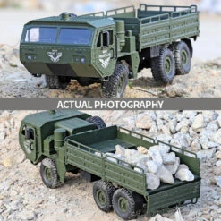 RC Truck 6x6 Off-road Rock Crawlers 1/16 Remote Control Military Vehicles All Terrains RC Car -Children Toys Sale RC military truck 9