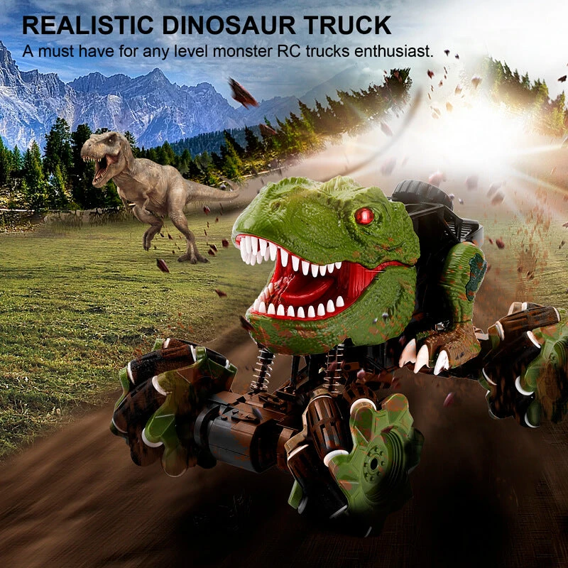 Remote Control Dinosaur Car Rechargeable T-Rex RC Car 360° Stunt Car With Music And Lights 3 Remote Control Dinosaur Car Rechargeable T-Rex RC Car 360° Stunt Car With Music And Lights - Image 3