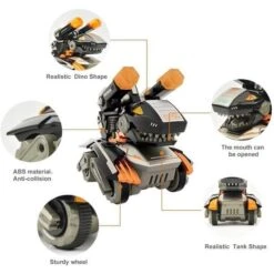 2.4GHz Remote Control Dinosaur Car Monster Truck Cartoon Smart Stunt Tank With Realistic Tank And Dino Sounds 15 2.4GHz Remote Control Dinosaur Car Monster Truck Cartoon Smart Stunt Tank With Realistic Tank And Dino Sounds -Children Toys Sale RCDinosaurCar 6 d2117baa afa5 497d a353 f153215a22c6