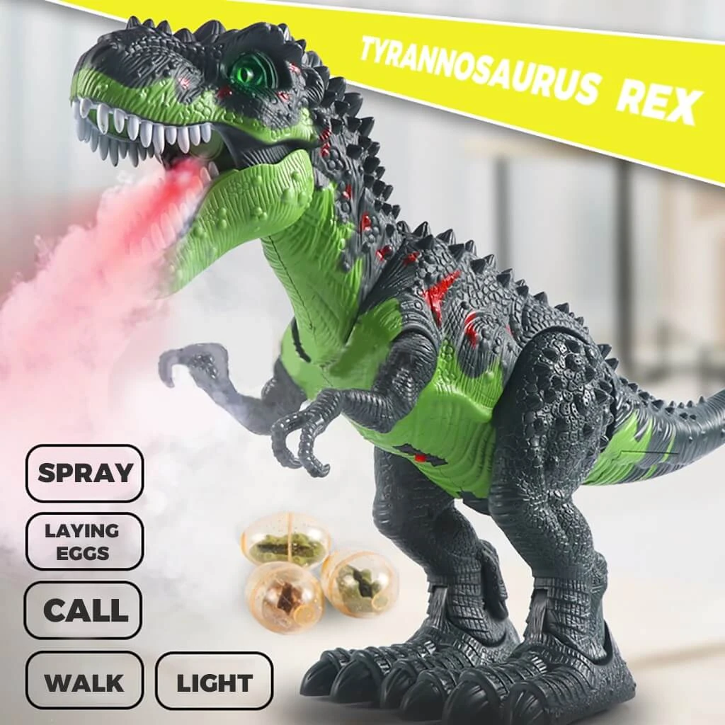 Realistic Remote Control Dinosaur Walking Spray Simulation T-Rex Robot Dinosaur Toy 5 Realistic Remote Control Dinosaur Walking Spray Simulation T-Rex Robot Dinosaur Toy - Image 5
