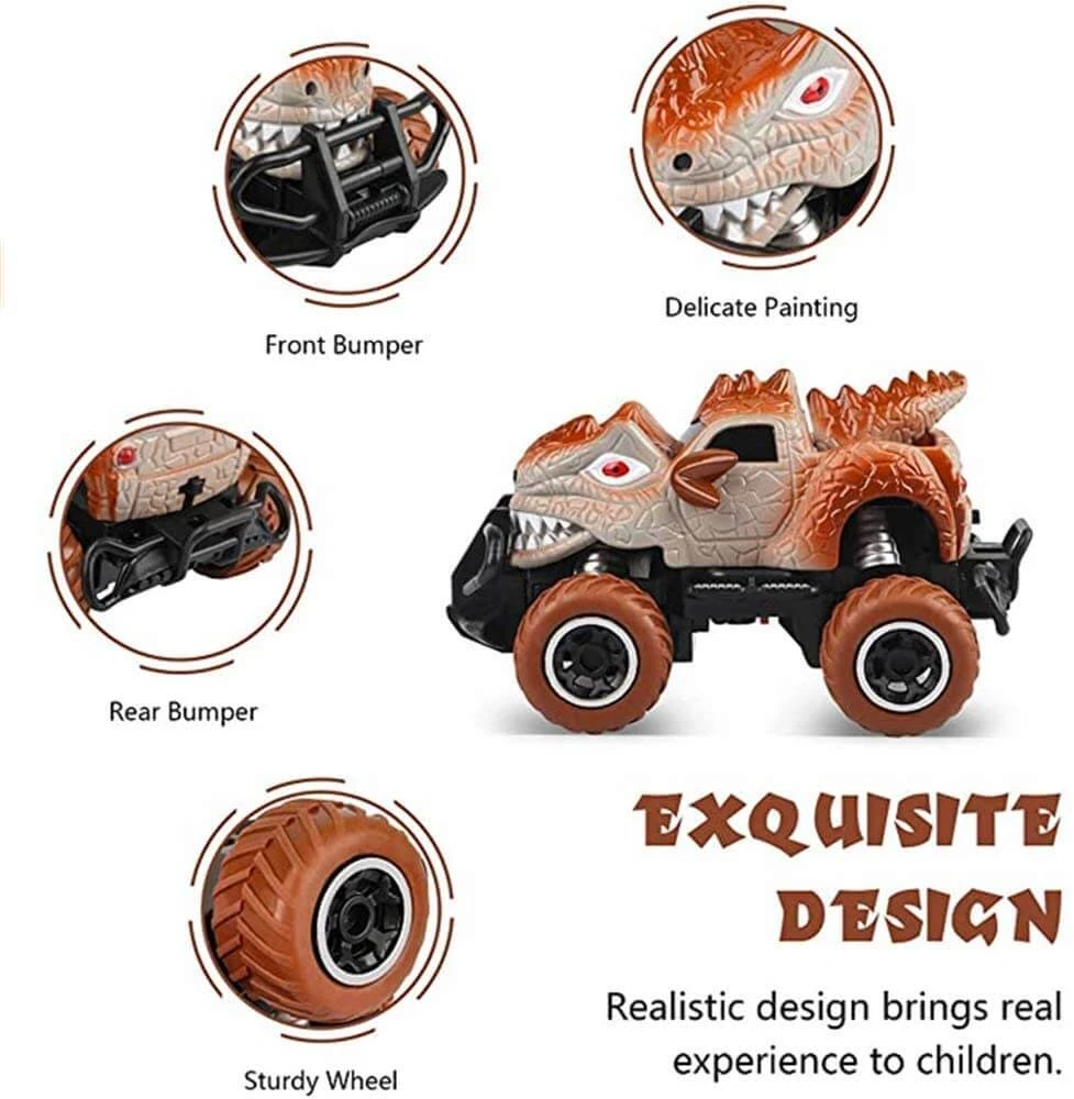 1:43 Remote Control Dinosaur Car Mini Monster Stunt Truck Innovation Toy For Children 4 1:43 Remote Control Dinosaur Car Mini Monster Stunt Truck Innovation Toy For Children - Image 4
