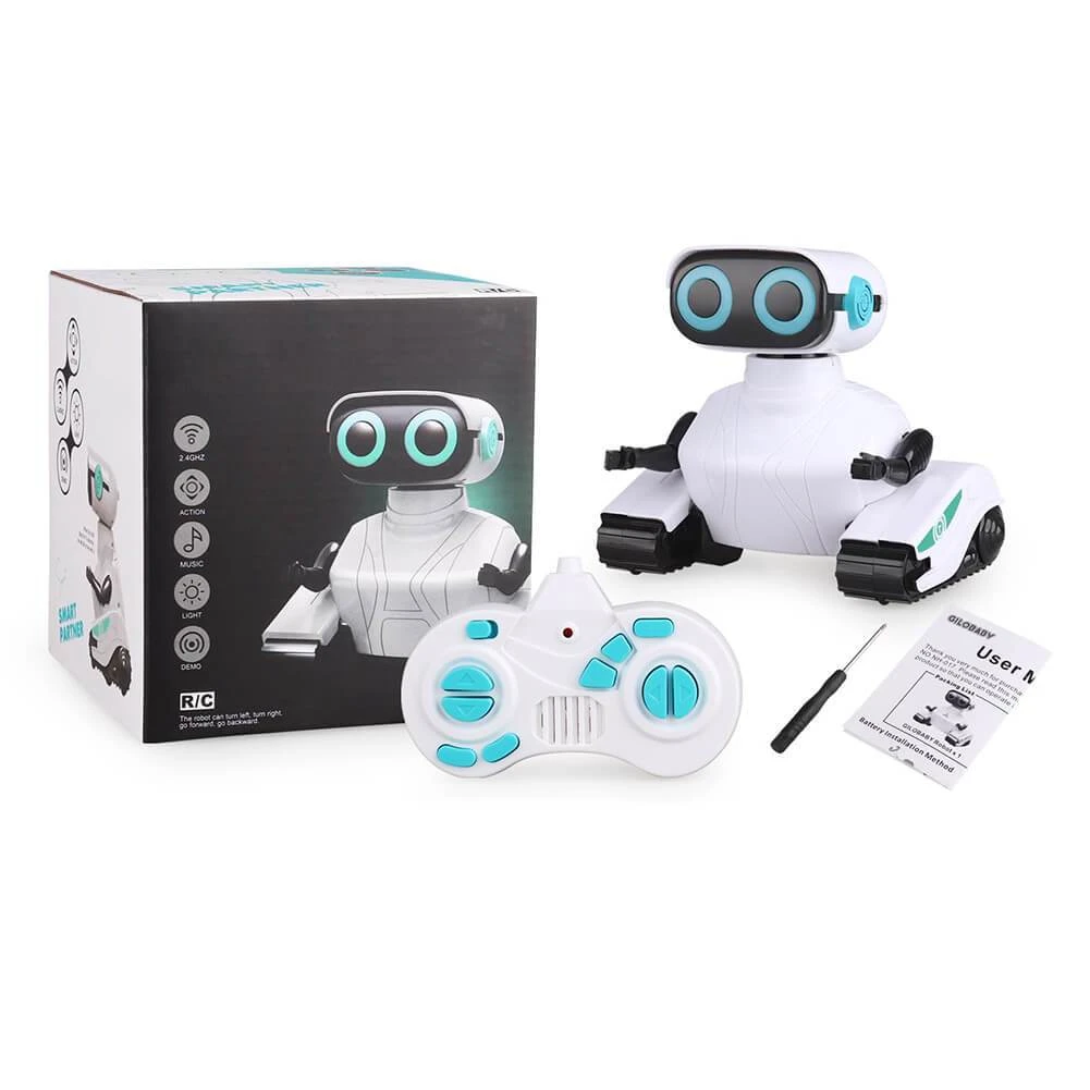 2.4GHz Remote Control Robot With LED Eyes Dance And Sounds Smart Toys For Kids 15 2.4GHz Remote Control Robot With LED Eyes Dance And Sounds Smart Toys For Kids - Image 15