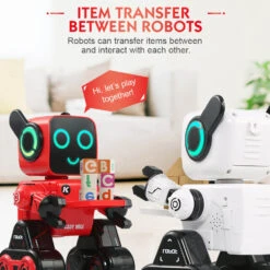 Kids Smart RC Robot Toy With Touch & Sound Control Intelligent Programmable Robot -Children Toys Sale RCRobotCoinBankToy 9