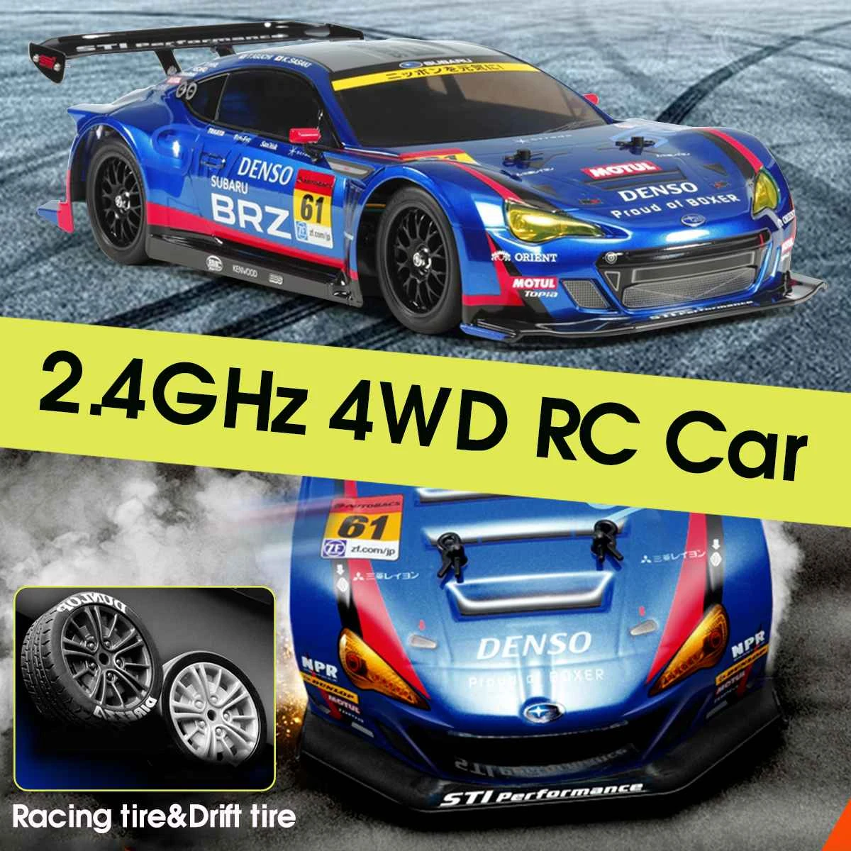 Drift RC Car 1:16 GTR Racing Vehicle High Speed Remote Control Subaru Brz Sport Car For Kids Adults 3 Drift RC Car 1:16 GTR Racing Vehicle High Speed Remote Control Subaru Brz Sport Car For Kids Adults - Image 3