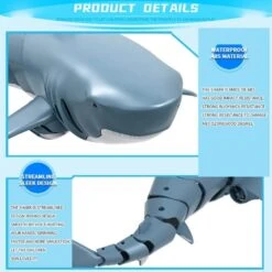 Simulation Shark Remote Toy Spoof Jokes Interesting Prank Toys Remote Control Racing Boat -Children Toys Sale RcSharkBoat 2