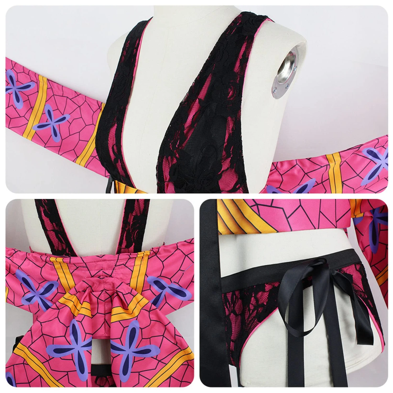 Sexy Daki Cosplay Outfit Daki Battle Uniform Halloween Party Costume With Headwear 5 Sexy Daki Cosplay Outfit Daki Battle Uniform Halloween Party Costume With Headwear - Image 5