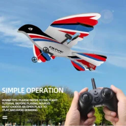 2.4G Remote Control Aircraft 2CH Glider Built-in Gyroscope RC Plane Indoor Outdoor Toy -Children Toys Sale Remote Control Aircraft 2CH Glider 6