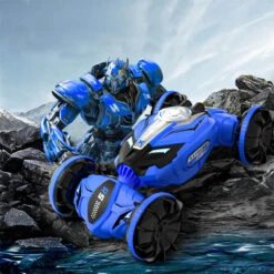 Amphibious RC Stunt Car Drive Double Sided Transforming 2.4G RC Car W/ Remote And Gesture Control -Children Toys Sale Remote Control Amphibious Car 9 c5d72b8d d870 4d25 9200 30f1247e6aae