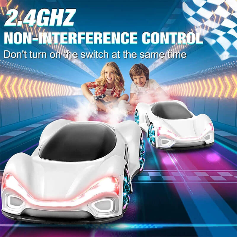 Remote Control Car 4WD Drift Racing Car Dual Remote Control With Light Spray 9 Remote Control Car 4WD Drift Racing Car Dual Remote Control With Light Spray - Image 9