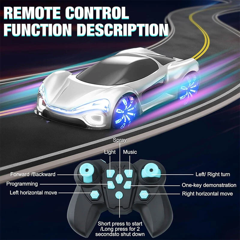 Remote Control Car 4WD Drift Racing Car Dual Remote Control With Light Spray 6 Remote Control Car 4WD Drift Racing Car Dual Remote Control With Light Spray - Image 6