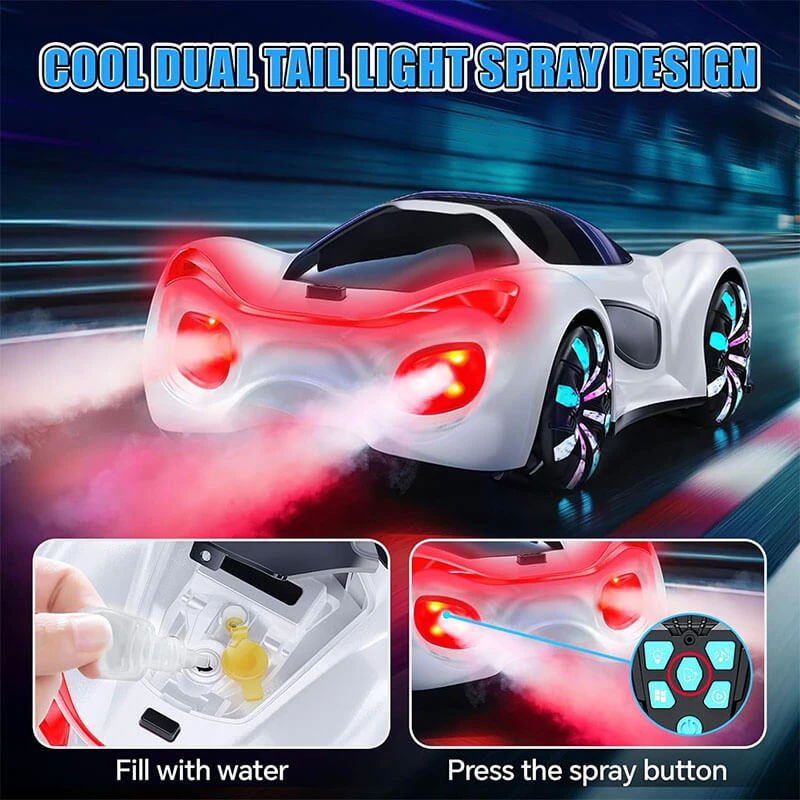 Remote Control Car 4WD Drift Racing Car Dual Remote Control With Light Spray 8 Remote Control Car 4WD Drift Racing Car Dual Remote Control With Light Spray - Image 8