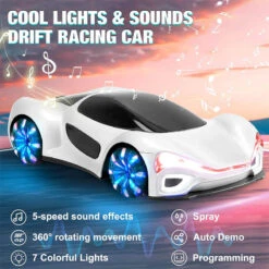 Remote Control Car 4WD Drift Racing Car Dual Remote Control With Light Spray 13 Remote Control Car 4WD Drift Racing Car Dual Remote Control With Light Spray -Children Toys Sale Remote Control Car 4WD Racing Car 9