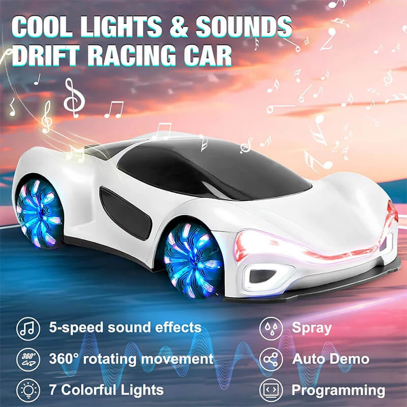 Remote Control Car 4WD Drift Racing Car Dual Remote Control With Light Spray 5 Remote Control Car 4WD Drift Racing Car Dual Remote Control With Light Spray - Image 5