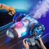 2.4G Remote Control Car Space Rocket Stunt Car Dual Control Spray RC Car With Light