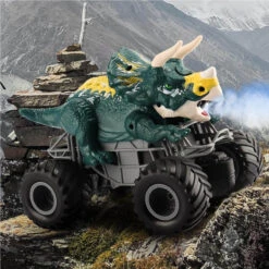 Remote Control Dinosaur Car Kids 2.4Ghz RC Dinosaur Truck Toys With Light Sound Spray Function -Children Toys Sale Remote Control Dinosaur Car 1