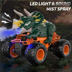 Remote Control Dinosaur Car Kids 2.4Ghz RC Dinosaur Truck Toys With Light Sound Spray Function -Children Toys Sale Remote Control Dinosaur Car 10