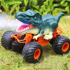 Remote Control Dinosaur Car Kids 2.4Ghz RC Dinosaur Truck Toys With Light Sound Spray Function -Children Toys Sale Remote Control Dinosaur Car 12