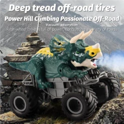Remote Control Dinosaur Car Kids 2.4Ghz RC Dinosaur Truck Toys With Light Sound Spray Function -Children Toys Sale Remote Control Dinosaur Car 13