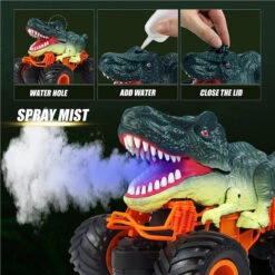 Remote Control Dinosaur Car Kids 2.4Ghz RC Dinosaur Truck Toys With Light Sound Spray Function -Children Toys Sale Remote Control Dinosaur Car 14