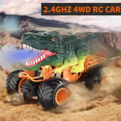 Remote Control Dinosaur Car Kids 2.4Ghz RC Dinosaur Truck Toys With Light Sound Spray Function -Children Toys Sale Remote Control Dinosaur Car 6